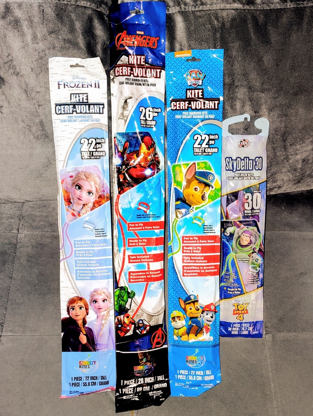 NEW KITE BUNDE MARVELS IRON-MAN DISNEYS FROZEN II, BUZZ LIGHTERYEAR & PAW PATROL